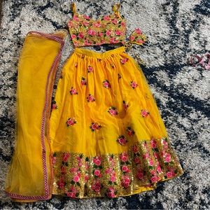 Bright Mustard Yellow Lehenga